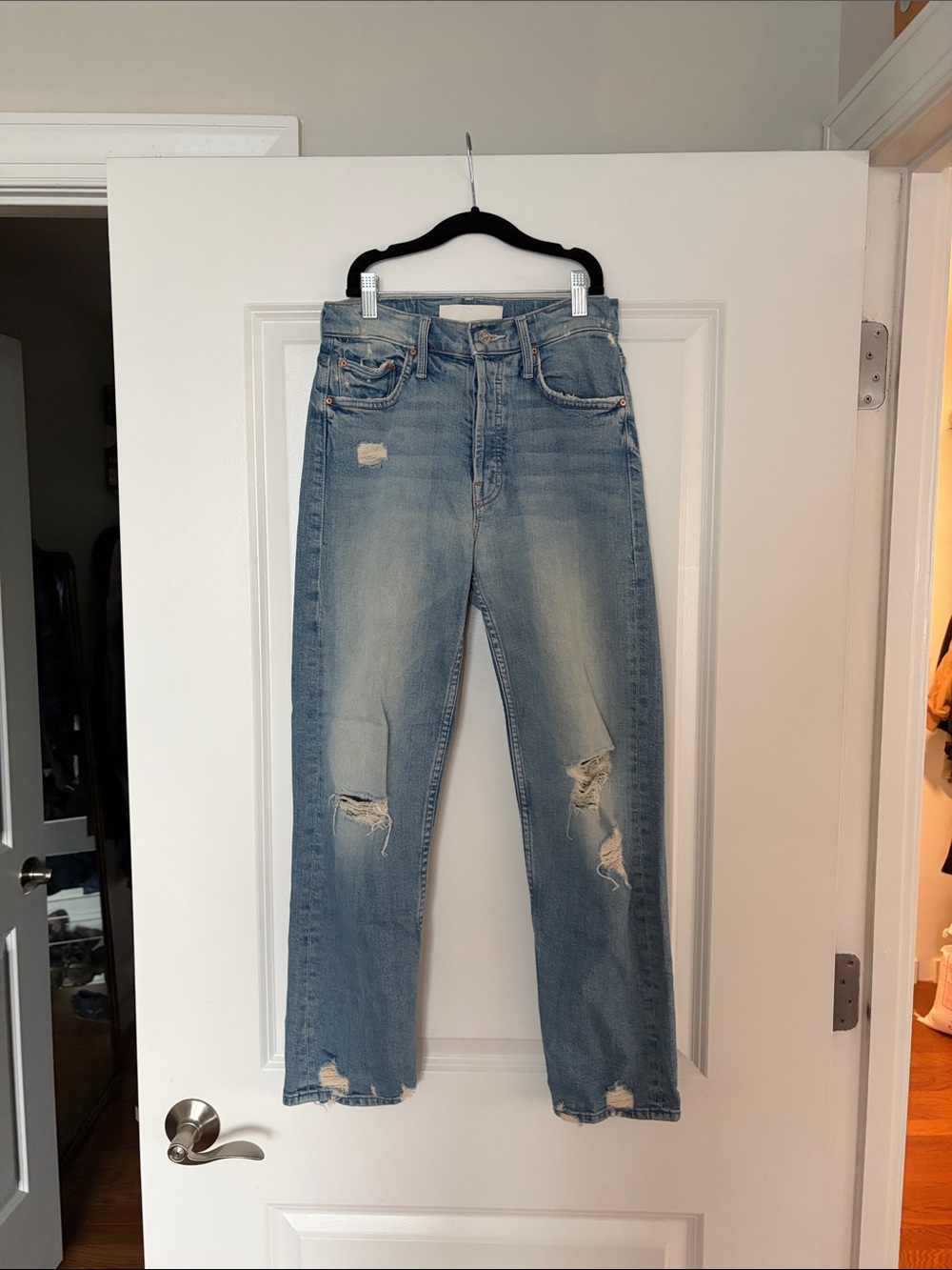 Mother Denim Tomcat in Light Blue size 24